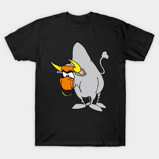 angry bull in cartoon style T-Shirt